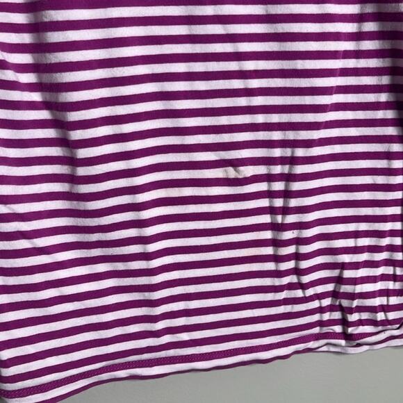 Michael Kors Pink Striped Tee Large - Picture 3 of 5